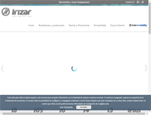 Tablet Screenshot of irizar.com